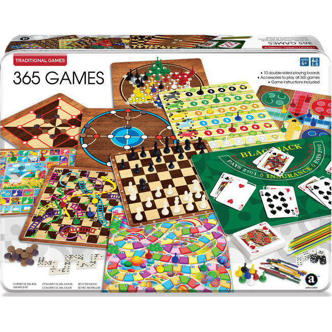 365 Games in Tin Storage Case: Games for Each Day of the Year
