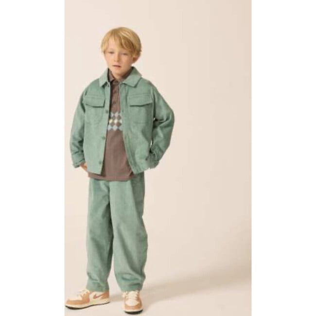 Friday Pant in Teal Tambourine Corduroy