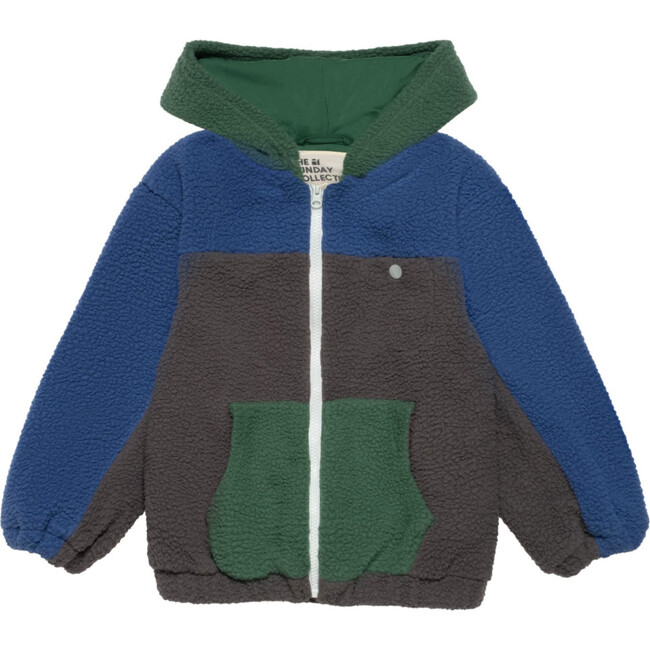 Polar Fleece Zip Up in Blue Note