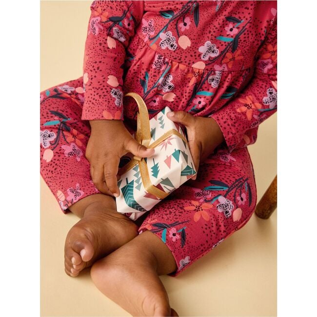 Wrap Neck Baby Romper, Vintage French Flowers - Rompers - 7