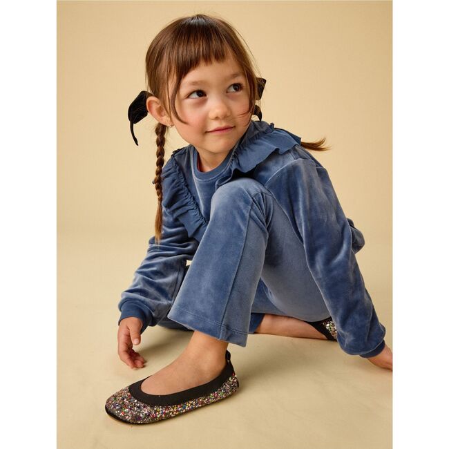 Very Velour Flare Pants, NAVAL BLUE