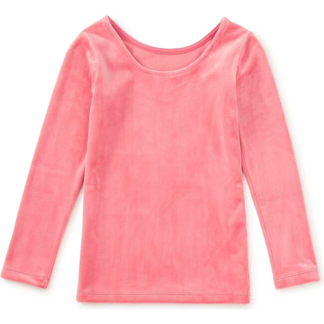 Velour Long Sleeve Slim Fit To, Mauveglow