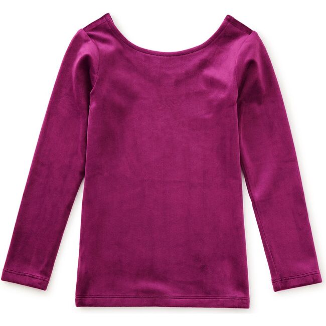 Velour Long Sleeve Slim Fit To, Cosmic Berry