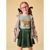 Velour Twirl Skirt, Pineneedle - Skirts - 6