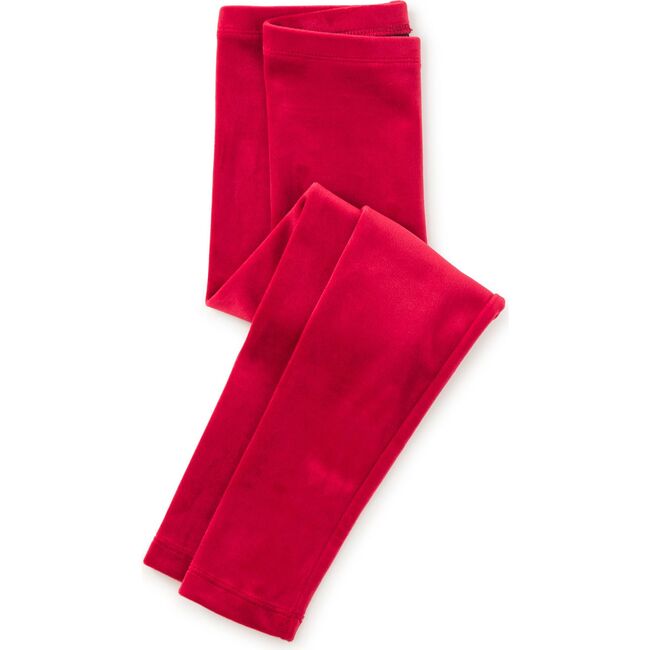 Velour Leggings, RED WAGON