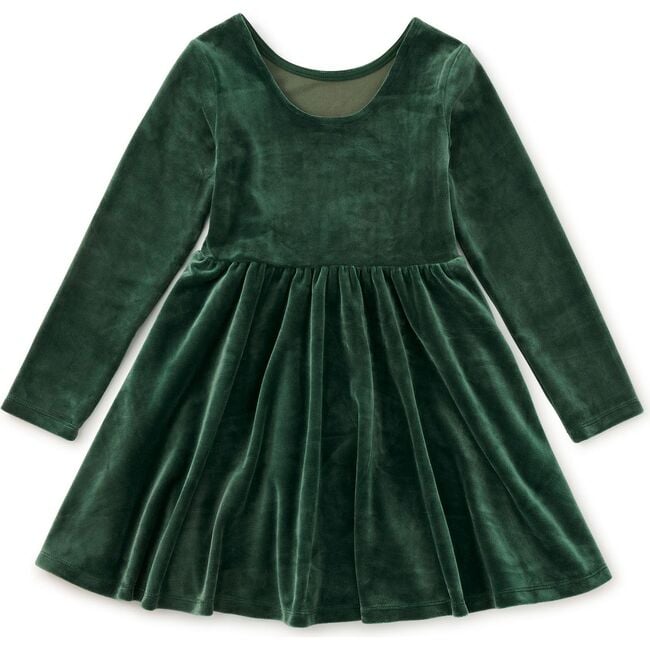Velour Ballet Dress, Pineneedle - Dresses - 2