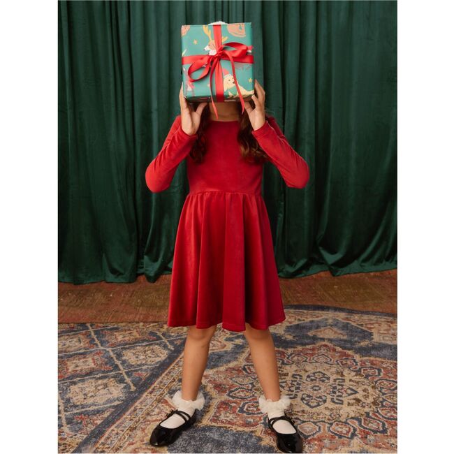 Velour Ballet Dress, RED WAGON - Dresses - 4