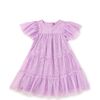 Tiered Tulle Sparkle Dress, Shimmer Sky - Dresses - 1 - thumbnail