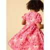 Tie Wrap Neck Dress, Wandering Deer Floral - Skirts - 5 - thumbnail