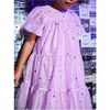 Tiered Tulle Sparkle Dress, Shimmer Sky - Dresses - 5