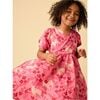 Tie Wrap Neck Dress, Wandering Deer Floral - Skirts - 6 - thumbnail