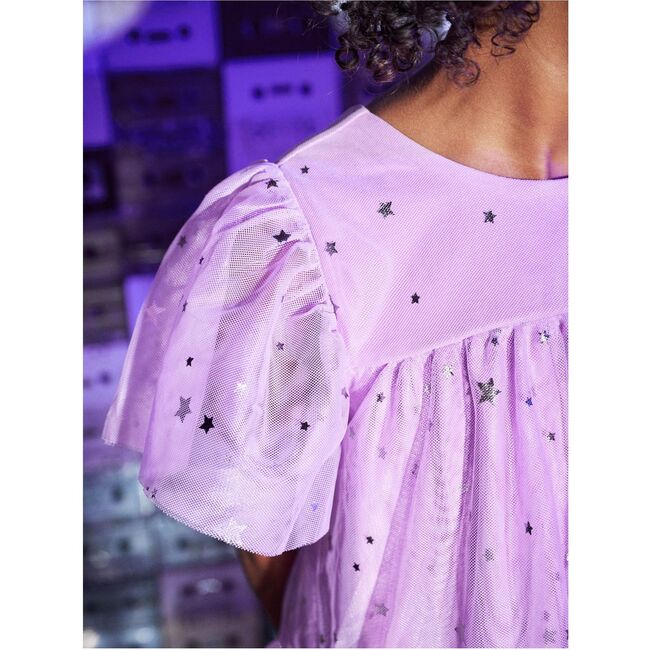 Tiered Tulle Sparkle Dress, Shimmer Sky - Dresses - 6