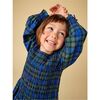 Smocked Woven Blouson Sleeve, Busan Holiday Plaid - Dresses - 4