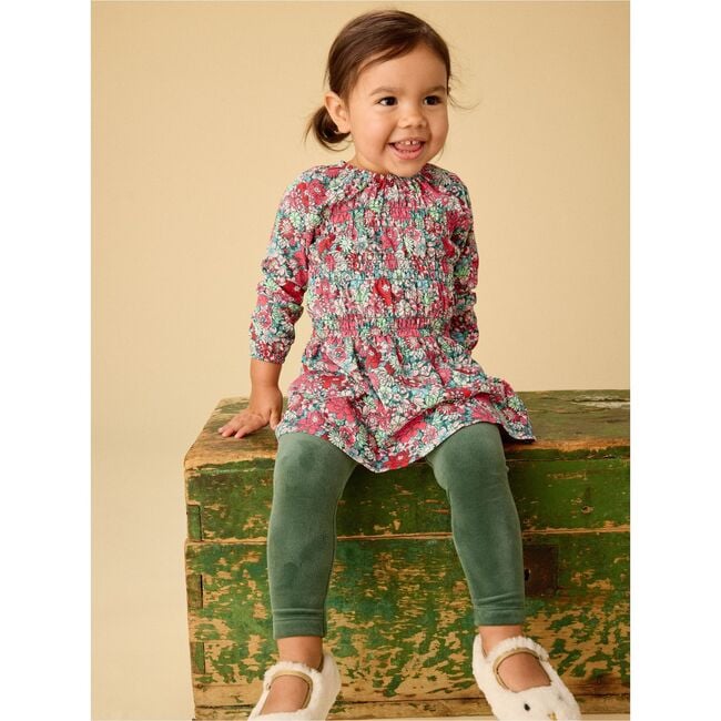 Smocked Blouson Dress, Suzhou Garden Floral - Dresses - 4