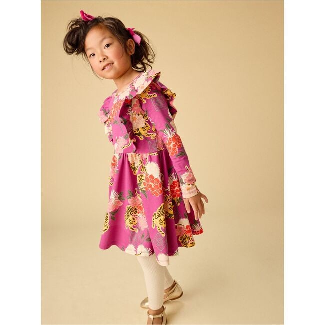 Ruffle Shoulder Ballet Dress, Tiger & Peony - Dresses - 6