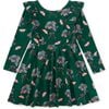 Ruffle Shoulder Ballet Dress, Floral & Butterfly Bouquet - Dresses - 1 - thumbnail