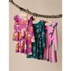 Ruffle Shoulder Ballet Dress, Hydrangea Burst - Dresses - 3 - thumbnail