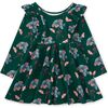 Ruffle Shoulder Ballet Dress, Floral & Butterfly Bouquet - Dresses - 2 - thumbnail
