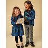 Smocked Woven Blouson Sleeve, Busan Holiday Plaid - Dresses - 7