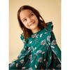 Ruffle Shoulder Ballet Dress, Floral & Butterfly Bouquet - Dresses - 3 - thumbnail