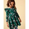 Ruffle Shoulder Ballet Dress, Floral & Butterfly Bouquet - Dresses - 5 - thumbnail