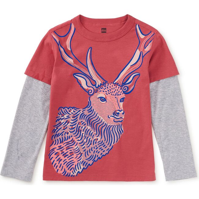 Regal Deer Layered Tee, POMME