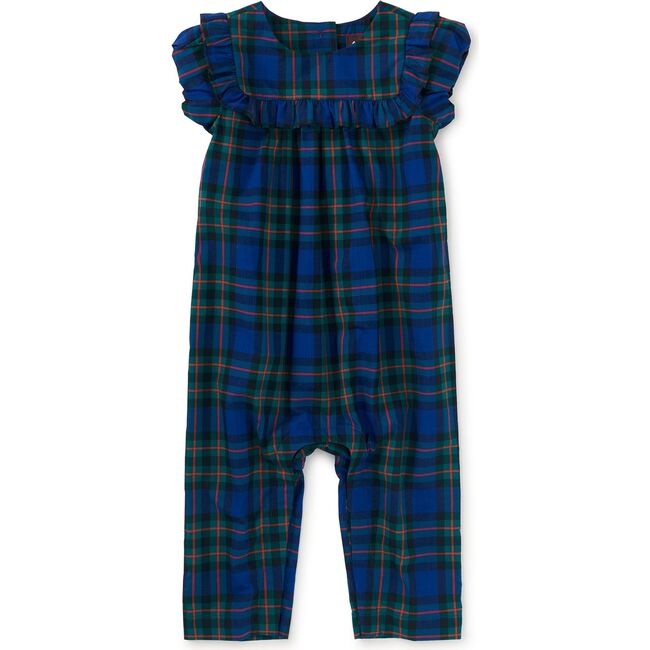 Plaid Ruffle Baby Romper, Busan Holiday Plaid