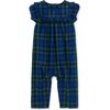 Plaid Ruffle Baby Romper, Busan Holiday Plaid - Rompers - 1 - thumbnail