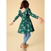 Ruffle Shoulder Ballet Dress, Floral & Butterfly Bouquet - Dresses - 7 - thumbnail