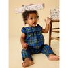 Plaid Ruffle Baby Romper, Busan Holiday Plaid - Rompers - 3