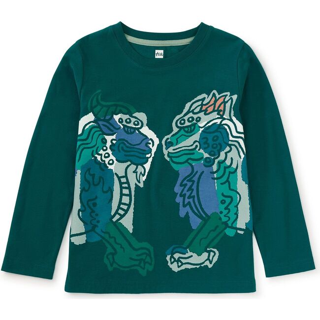 Mythical Xiezhi Graphic Tee, Jade