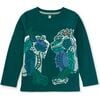 Mythical Xiezhi Graphic Tee, Jade - T-Shirts - 1 - thumbnail