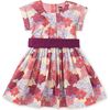 Organdy Sash Dress, Peonies & Chrysanthemums - Dresses - 1 - thumbnail