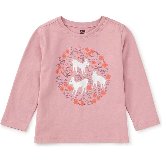 Pearly Deer Graphic Tee, Hydrangea - T-Shirts - 3
