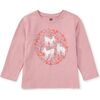 Pearly Deer Graphic Tee, Hydrangea - T-Shirts - 3