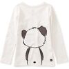 Panda Double Sided Graphic Tee, Chalk - T-Shirts - 2