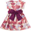 Organdy Sash Dress, Peonies & Chrysanthemums - Dresses - 2