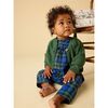 Plaid Ruffle Baby Romper, Busan Holiday Plaid - Rompers - 7