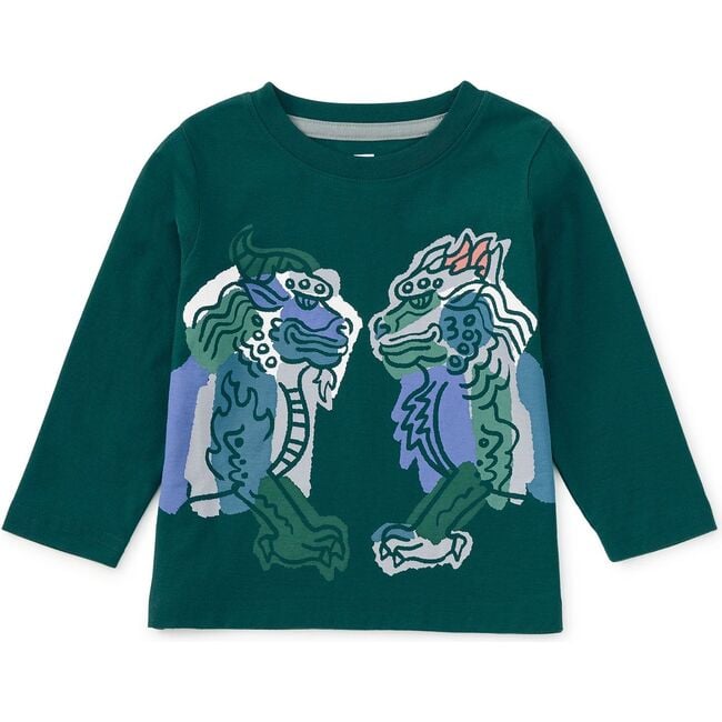 Mythical Xiezhi Graphic Tee, Jade - T-Shirts - 4