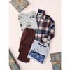 Long Sleeve Printed Pocket Tee, Snow Vehicles - T-Shirts - 2 - thumbnail
