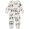 Long Sleeve Pocket Baby Romper, Snow Vehicles - Rompers - 1 - thumbnail