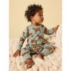 Long Sleeve Pocket Baby Romper, Painted Deer - Rompers - 2