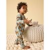 Long Sleeve Pocket Baby Romper, Painted Deer - Rompers - 3