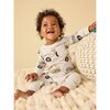 Long Sleeve Pocket Baby Romper, Snow Vehicles - Rompers - 2