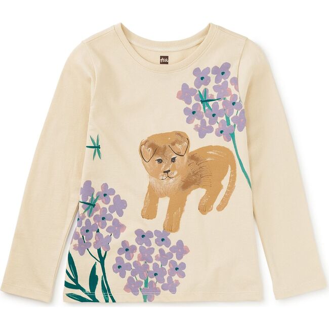 Jindo Hydrangea Graphic Tee, Almond