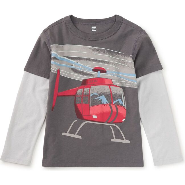 Heliskiing Layered Tee, Thunder