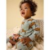Long Sleeve Pocket Baby Romper, Painted Deer - Rompers - 7