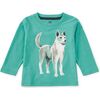 Korean Jindo Dog Graphic Tee, GLAZE BLUE - T-Shirts - 4 - thumbnail