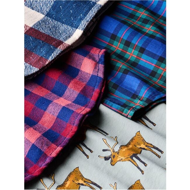 Long Sleeve Printed Pocket Tee, Painted Deer - T-Shirts - 6