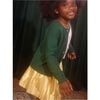 Pleated Metallic Twirl Skirt, Metallic Gold - Skirts - 4 - thumbnail